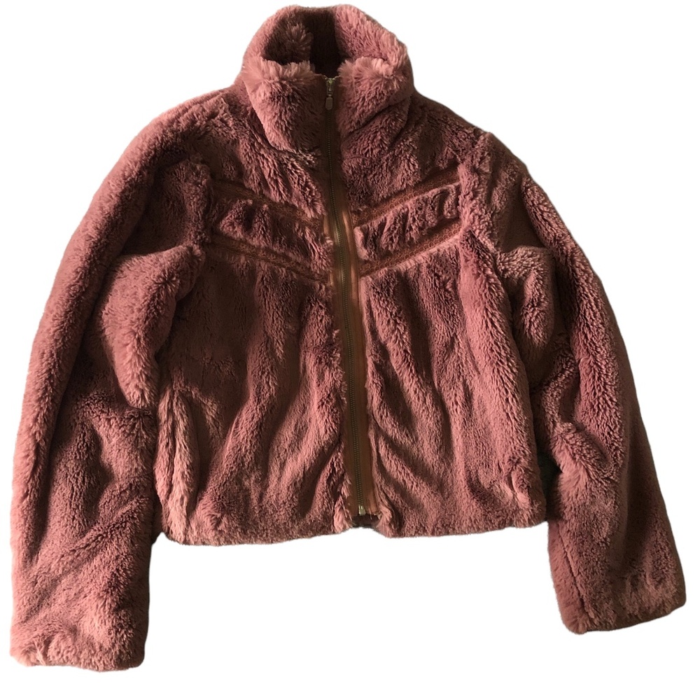 Anthropologie Pink Faux Fur Jacket - XS - Picture 3 of 4